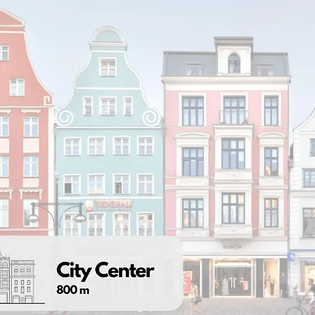 Appartement Zentrale Stadtoase, 600m Zum Hauptbahnhof Rostock